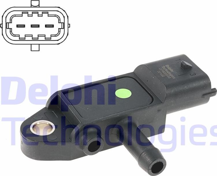 Delphi DPS00048-12B1 - Sensore, Pressione gas scarico www.autoricambit.com