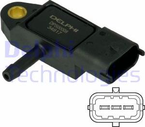 Delphi DPS00008 - Sensore, Pressione gas scarico www.autoricambit.com