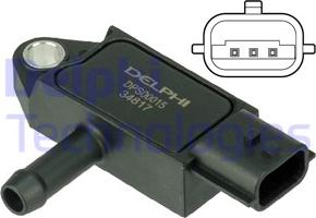 Delphi DPS00015 - Sensore, Pressione gas scarico www.autoricambit.com