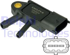 Delphi DPS00018 - Sensore, Pressione gas scarico www.autoricambit.com