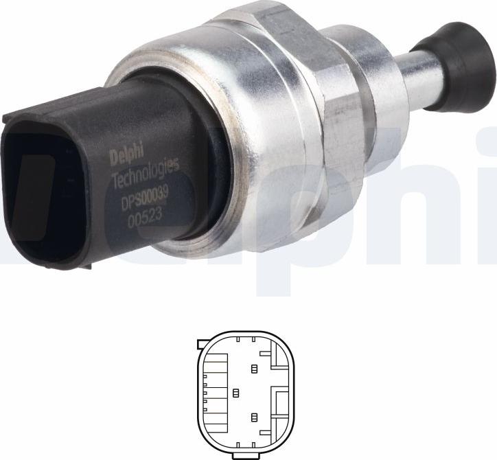 Delphi DPS00039-12B1 - Sensore, Pressione gas scarico www.autoricambit.com