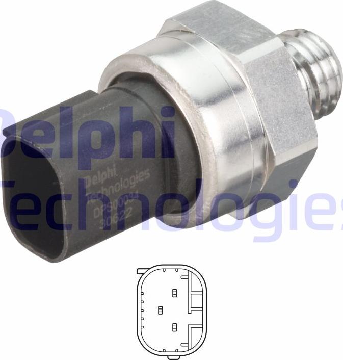 Delphi DPS00034-12B1 - Sensore, Pressione gas scarico www.autoricambit.com