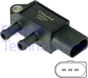 Delphi DPS00020 - Sensore, Pressione gas scarico www.autoricambit.com