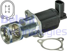 Delphi EG10402-12B1 - Valvola ricircolo gas scarico-EGR www.autoricambit.com