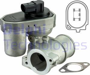 Delphi EG10410-12B1 - Valvola ricircolo gas scarico-EGR www.autoricambit.com