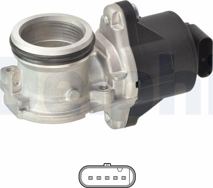 Delphi EG10555-12B1 - Valvola ricircolo gas scarico-EGR www.autoricambit.com