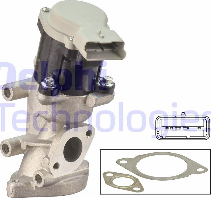 Delphi EG10641-12B1 - Valvola ricircolo gas scarico-EGR www.autoricambit.com