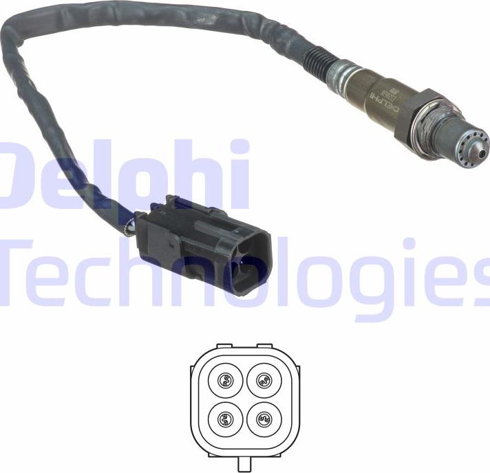 Delphi ES20638-12B1 - Sonda lambda www.autoricambit.com