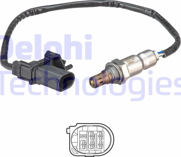 Delphi ES21140-12B1 - Sonda lambda www.autoricambit.com