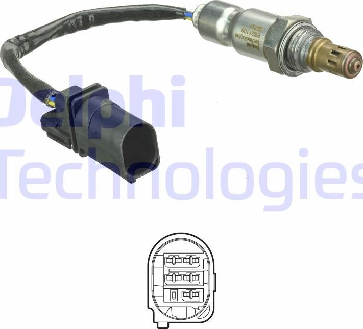 Delphi ES21106-12B1 - Sonda lambda www.autoricambit.com