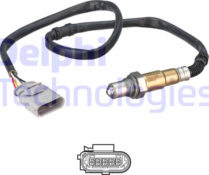 Delphi ES21183-12B1 - Sonda lambda www.autoricambit.com