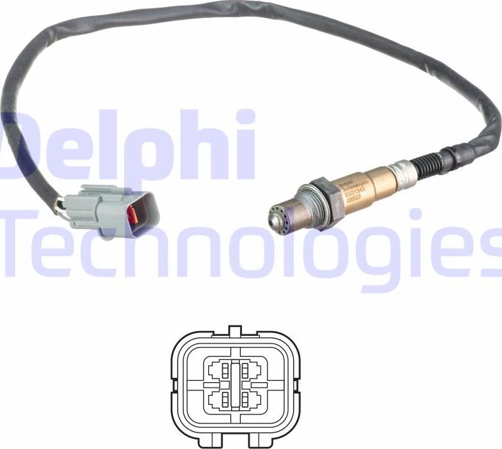 Delphi ES21343-12B1 - Sonda lambda www.autoricambit.com