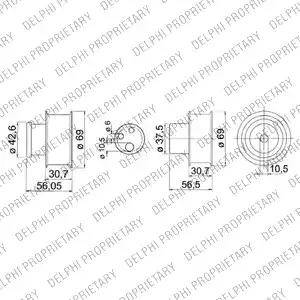 Delphi KDB149 - Kit cinghie dentate www.autoricambit.com