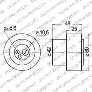 Delphi KDB158 - Kit cinghie dentate www.autoricambit.com