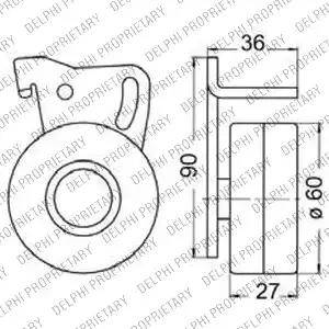 Delphi KDB233 - Kit cinghie dentate www.autoricambit.com