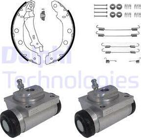 Delphi KP932 - Kit freno, freni a tamburo www.autoricambit.com