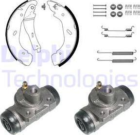 Delphi KP1082 - Kit freno, freni a tamburo www.autoricambit.com