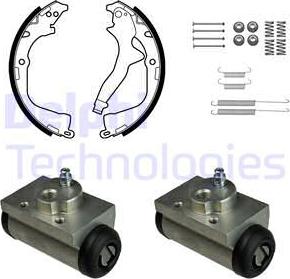 Delphi KP1145 - Kit freno, freni a tamburo www.autoricambit.com