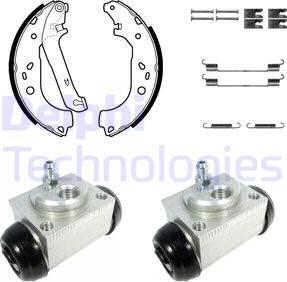 Delphi KP1123 - Kit freno, freni a tamburo www.autoricambit.com