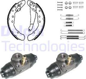 Delphi KP880 - Kit freno, freni a tamburo www.autoricambit.com