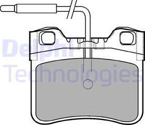 Delphi LP994 - Kit pastiglie freno, Freno a disco www.autoricambit.com