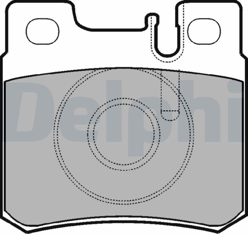 Delphi LP946-17B1 - Kit pastiglie freno, Freno a disco www.autoricambit.com