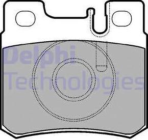 Delphi LP946 - Kit pastiglie freno, Freno a disco www.autoricambit.com