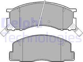 Delphi LP941 - Kit pastiglie freno, Freno a disco www.autoricambit.com