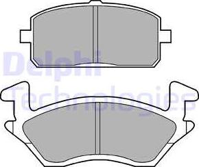 Delphi LP960 - Kit pastiglie freno, Freno a disco www.autoricambit.com