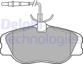 Delphi LP909 - Kit pastiglie freno, Freno a disco www.autoricambit.com