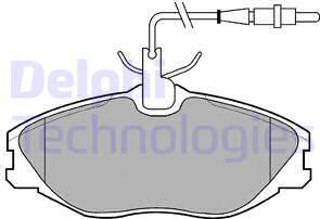 Delphi LP986 - Kit pastiglie freno, Freno a disco www.autoricambit.com