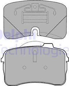 Delphi LP933 - Kit pastiglie freno, Freno a disco www.autoricambit.com