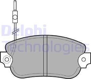 Delphi LP97 - Kit pastiglie freno, Freno a disco www.autoricambit.com