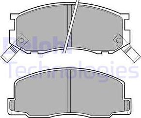 Delphi LP409 - Kit pastiglie freno, Freno a disco www.autoricambit.com