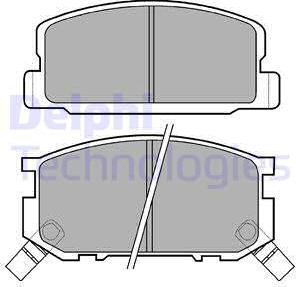 Delphi LP402 - Kit pastiglie freno, Freno a disco www.autoricambit.com