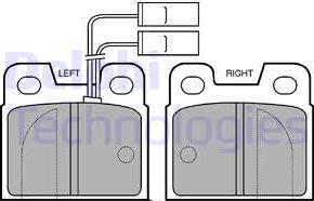 Delphi LP484 - Kit pastiglie freno, Freno a disco www.autoricambit.com