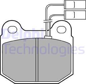 Delphi LP485 - Kit pastiglie freno, Freno a disco www.autoricambit.com