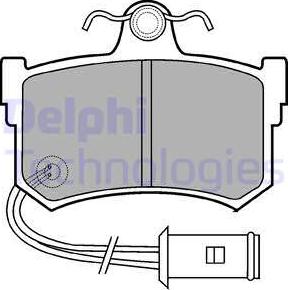 Delphi LP434 - Kit pastiglie freno, Freno a disco www.autoricambit.com