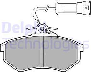 Delphi LP431 - Kit pastiglie freno, Freno a disco www.autoricambit.com