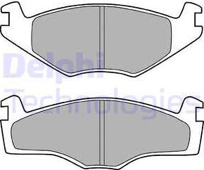 Delphi LP420 - Kit pastiglie freno, Freno a disco www.autoricambit.com