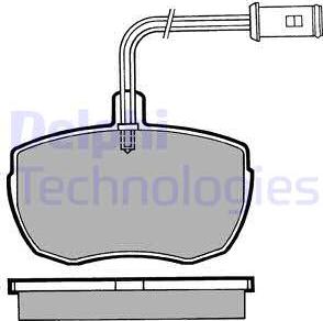 Delphi LP471 - Kit pastiglie freno, Freno a disco www.autoricambit.com