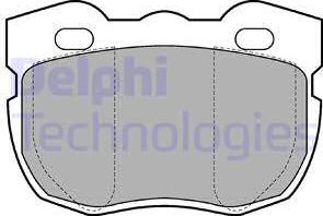 Delphi LP599 - Kit pastiglie freno, Freno a disco www.autoricambit.com