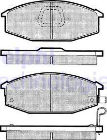 Delphi LP545 - Kit pastiglie freno, Freno a disco www.autoricambit.com