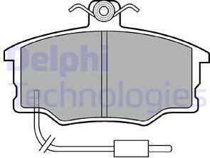 Delphi LP569 - Kit pastiglie freno, Freno a disco www.autoricambit.com