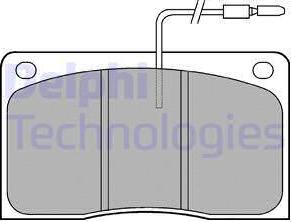 Delphi LP568 - Kit pastiglie freno, Freno a disco www.autoricambit.com