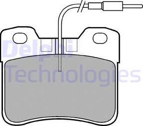 Delphi LP563 - Kit pastiglie freno, Freno a disco www.autoricambit.com