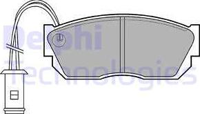 Delphi LP519 - Kit pastiglie freno, Freno a disco www.autoricambit.com