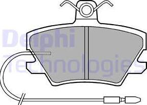 Delphi LP518 - Kit pastiglie freno, Freno a disco www.autoricambit.com