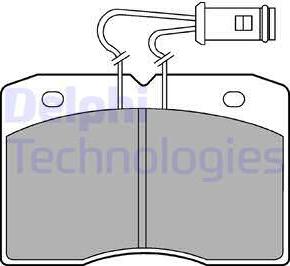 Delphi LP580 - Kit pastiglie freno, Freno a disco www.autoricambit.com