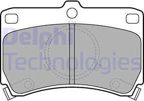 Delphi LP531 - Kit pastiglie freno, Freno a disco www.autoricambit.com